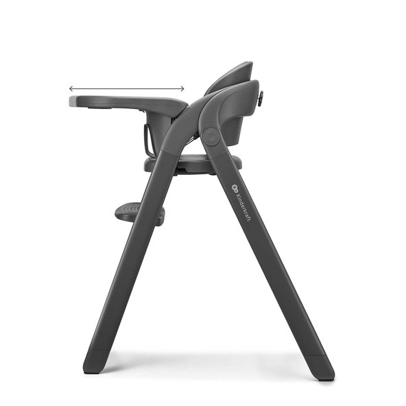 Kinderkraft jedálenská stolička Tino Grey