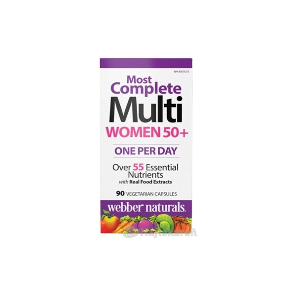 Webber Naturals Multivitamín pre ženy 50+ 90 kapsúl