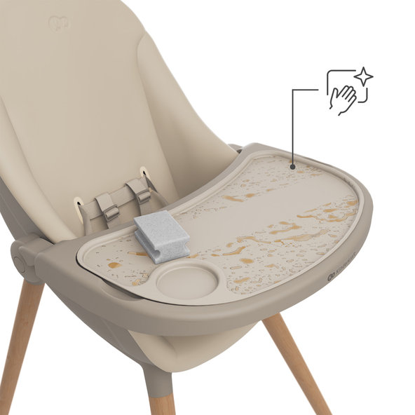 KINDERKRAFT Jedálenská stolička a lehátko Fini Up 3v1 Beige