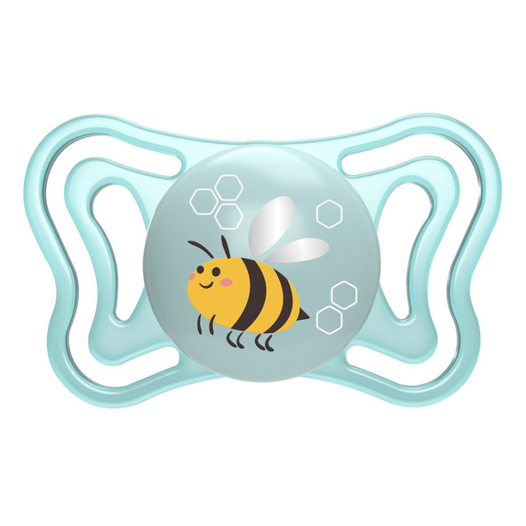 CHICCO Cumlík Physio Light silikónový chlapec 2-6m 2 ks