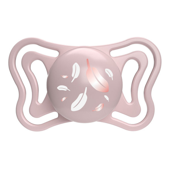 CHICCO Cumlík Physio Light silikónový dievča 6-16m, 2 ks