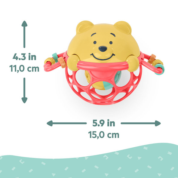 BRIGHT STARTS Hračka Oball hrkálka Winnie the Pooh Jingle & Shake™ 0m+