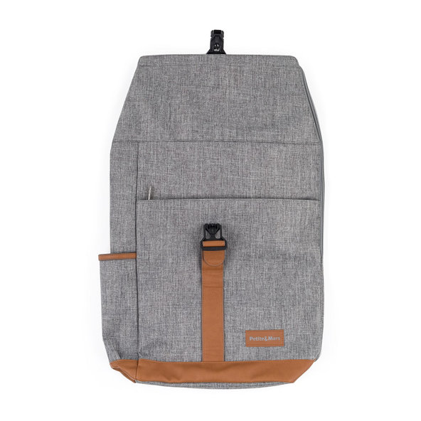 PETITE&MARS Batoh prebaľovací na kočík Jackob Ultimate Grey