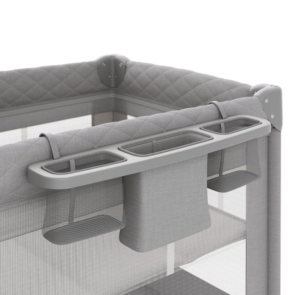 KINDERKRAFT Postieľka cestovná s príslušenstvom Leody Up Grey