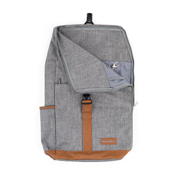 PETITE&MARS Batoh prebaľovací na kočík Jackob Ultimate Grey
