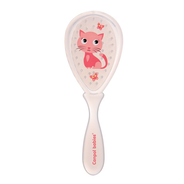 CANPOL BABIES Hrebeň a kefa detská - ružová