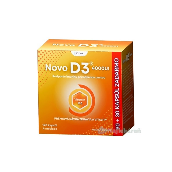 NOVO D3 4000 UI 120 kapsúl
