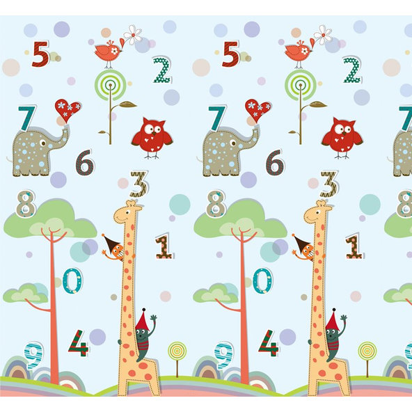 PETITE&MARS Podložka na hranie Joy Max 180x150x1,5 cm Giraffe