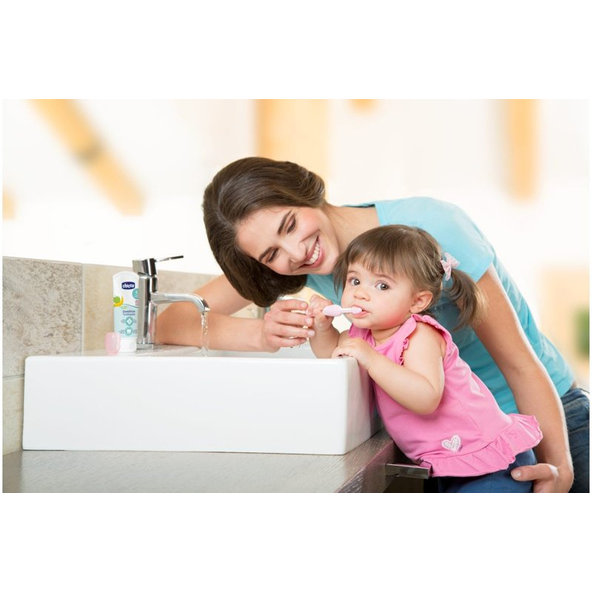 CHICCO Pasta zubná Jablko-banán bez fluóru 50ml,  6m+