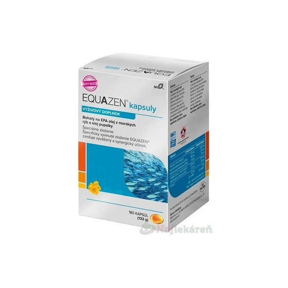 Equazen omega-3 a omega-6 180 kapsúl