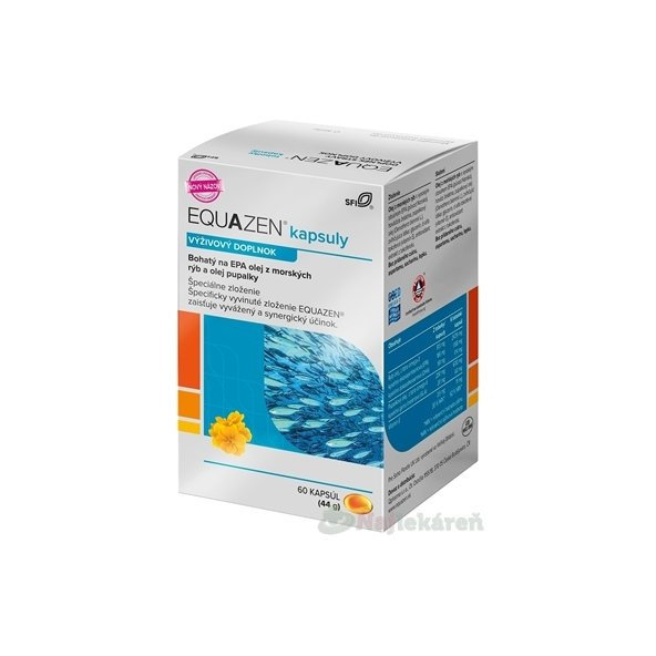 EQUAZEN omega-3 a omega-6 60 kapsúl