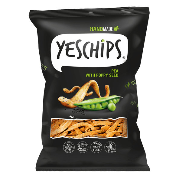 YESCHiPS hrachové - Lomeo, cesnak, 80g