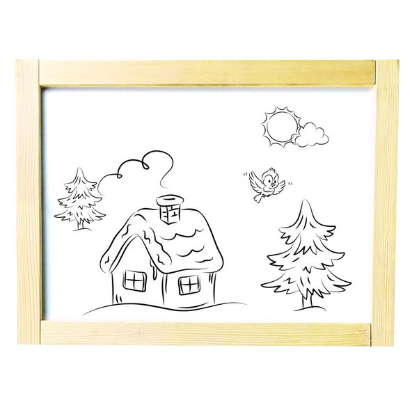 BINO Tabuľa magnetická obojstranná (farma)