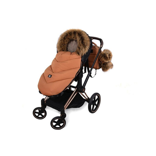 COTTONMOOSE Fusak do kočíku Moose Yukon biely