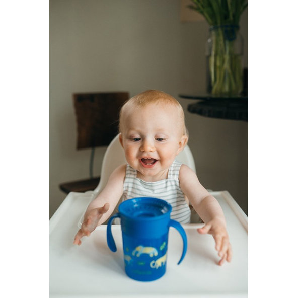 DR.BROWN'S Hrnček Cheers360 6m+ 200 ml modrý