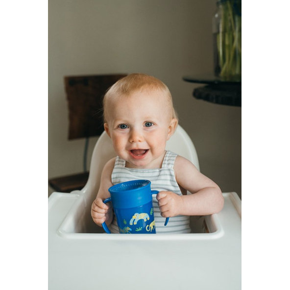 DR.BROWN'S Hrnček Cheers360 6m+ 200 ml modrý