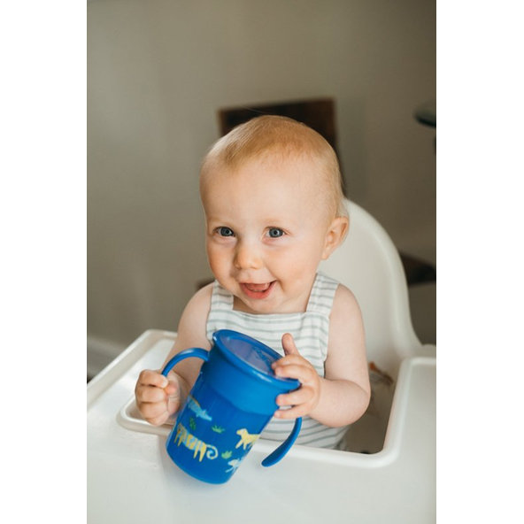 DR.BROWN'S Hrnček Cheers360 6m+ 200 ml modrý