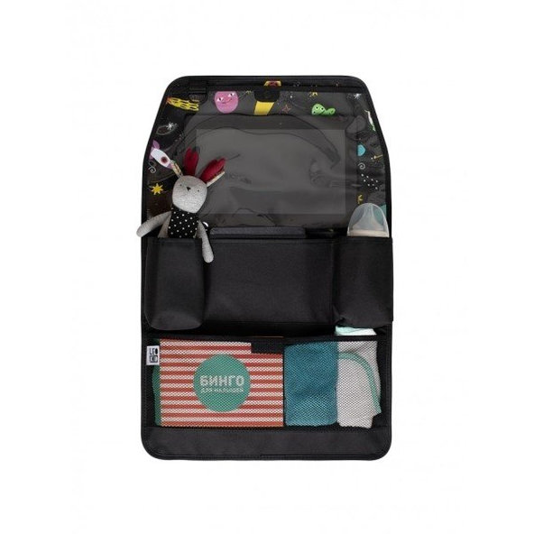 LEOKID Organizér na sedadlo s vreckom na tablet Funny Planets