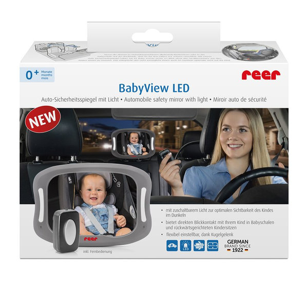 REER Bezpečnostné LED zrkadlo veľké