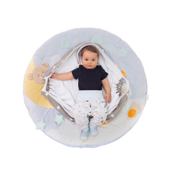 SNUGGLEBUNDL Deka do autosedačky - Hviezdy + šedá (biobavlna)