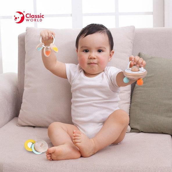 TEDDIES Hrkálka UFO drevo 6m +