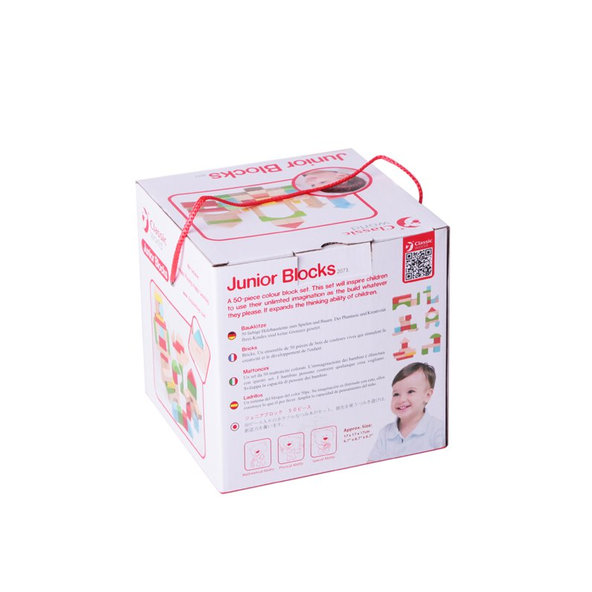 TEDDIES Kocky stavebnice drevo 50ks 12m +