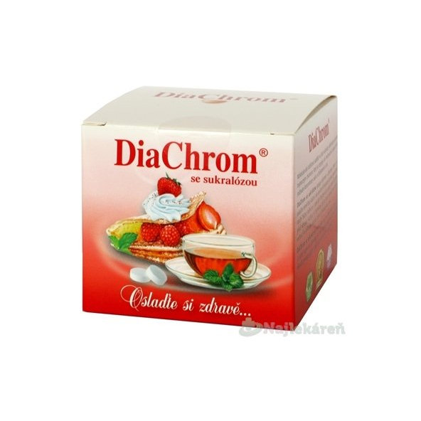 DiaChrom nízkokalorické sladidlo so sukralózou 600tbl
