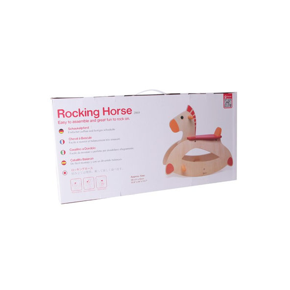 TEDDIES Kôň hojdacia drevený 12m +