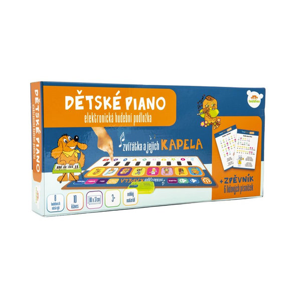 TEDDIES Podložka elektronická hracia pianko Zvieratká a ich kapela