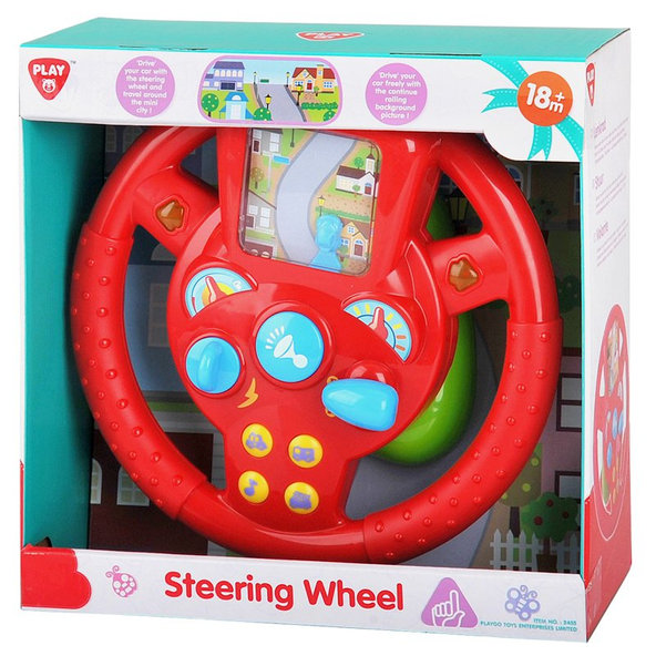 TEDDIES Volant plast priemer 26 cm so zvukom sa svetlom 18m +