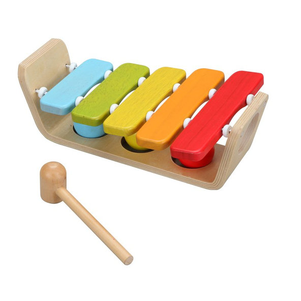 TEDDIES Zatĺkačka / Xylofón 2v1 s kladivkom s guľami 12m +