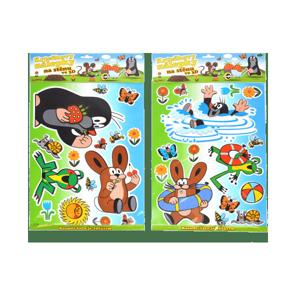 WIKY Krtek - 3D nalepovací dekorace 29 x 41 cm