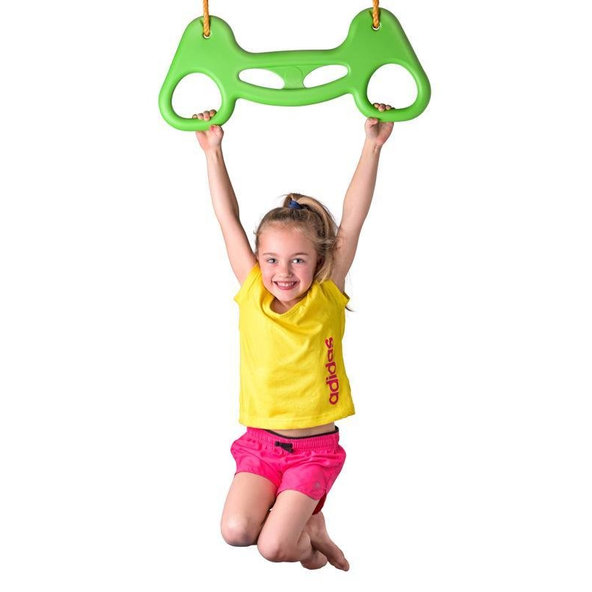 WOODY Hojdacie kruhy, plast, zelené