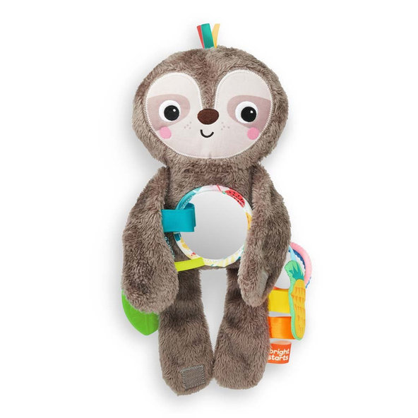 BRIGHT STARTS Hračka plyšová závesná Slingin’ Sloth Travel Buddy 3m+