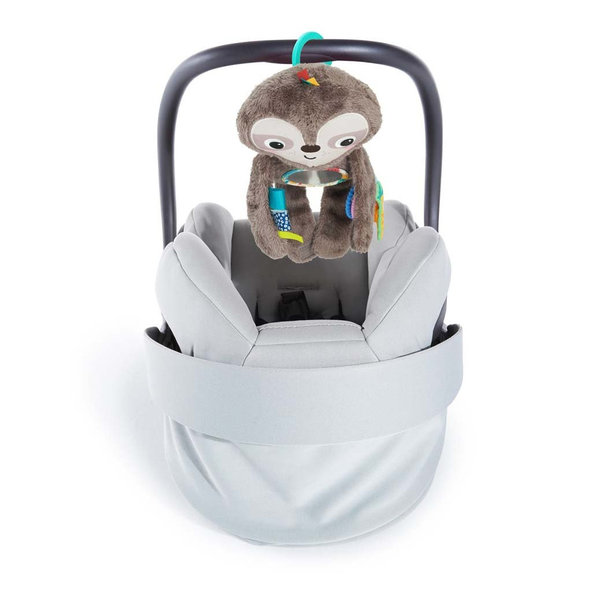 BRIGHT STARTS Hračka plyšová závesná Slingin’ Sloth Travel Buddy 3m+