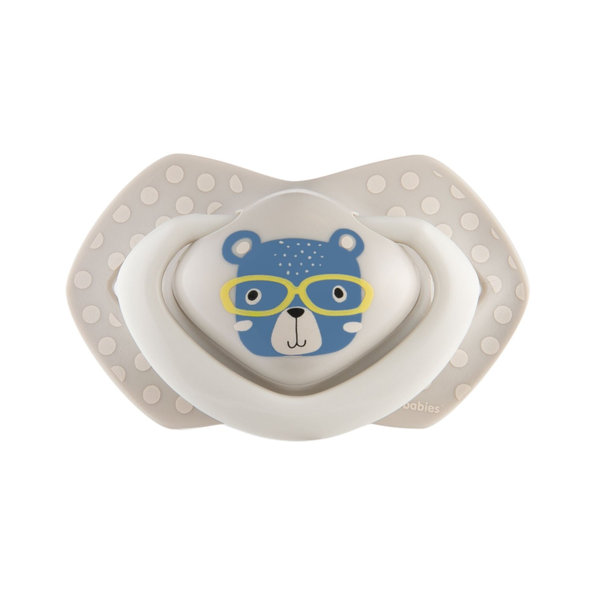 CANPOL BABIES Set symetrických silikónových cumlíkov 18 m+ Bonjour Paris modrý