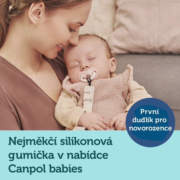 CANPOL BABIES Set symetrických silikónových cumlíkov 18 m+ Bonjour Paris modrý