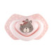 CANPOL BABIES Set symetrických silikónových cumlíkov 18 m+ Bonjour Paris ružový