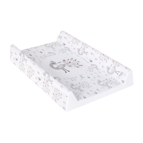 CEBA Podložka prebaľovacia 2-hranná s pevnou doskou (50x70) Comfort Lolly Polly Peacock