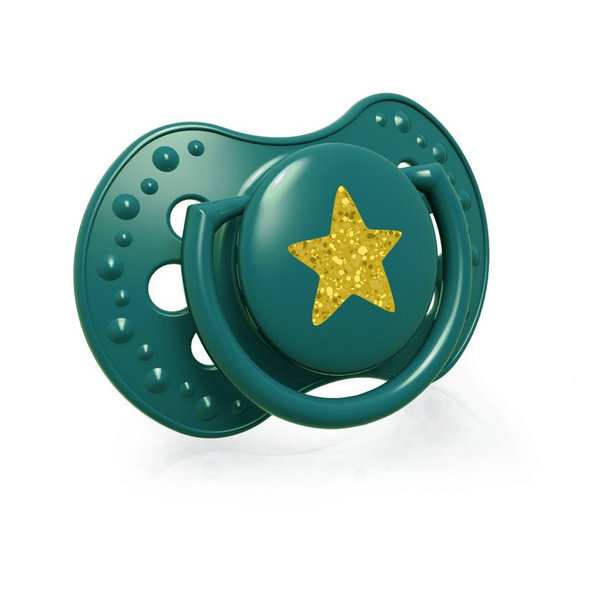 LOVI Cumlík silikónový dynamický Stardust 0-3 m 2 ks zelený