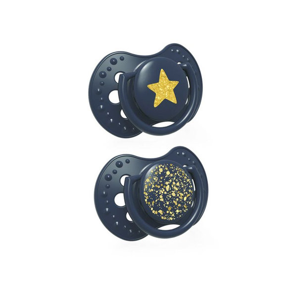 LOVI Cumlík silikónový dynamický Stardust 18 m+ 2 ks modrý