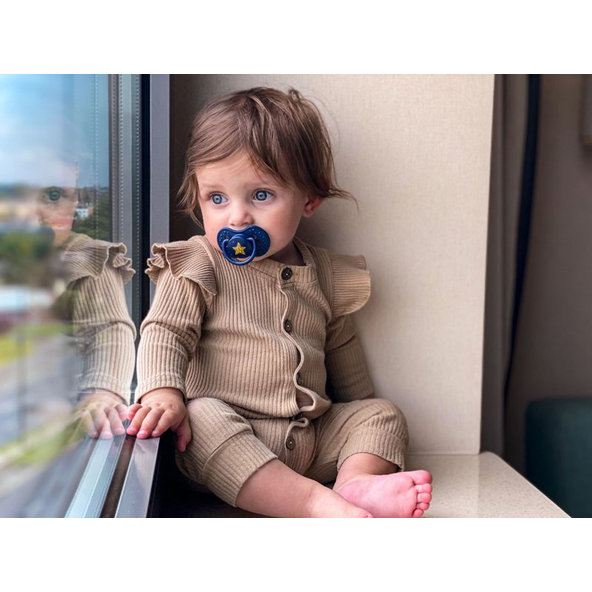 LOVI Cumlík silikónový dynamický Stardust 18 m+ 2 ks modrý