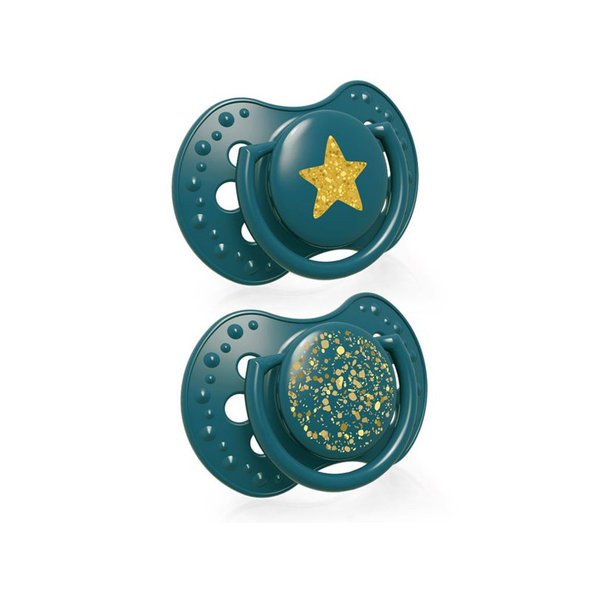 LOVI Cumlík silikónový dynamický Stardust 6-18 m 2 ks zelený