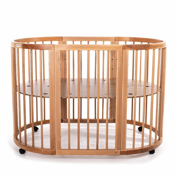 MIMIKO Postieľka okrúhla 9v1 Round Natural