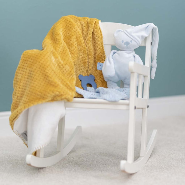 NATTOU Deka Lapidou 75x100 cm pineapple ochre/white