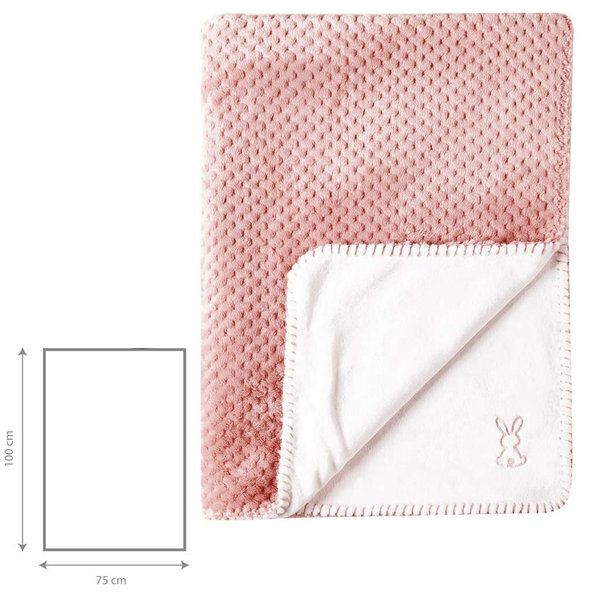 NATTOU Deka Lapidou 75x100 cm pineapple pink/white