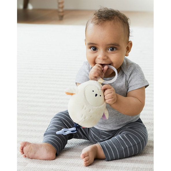 SKIP HOP Hračka na C krúžku vibrujúca Sova Celestial Dreams, 0m+