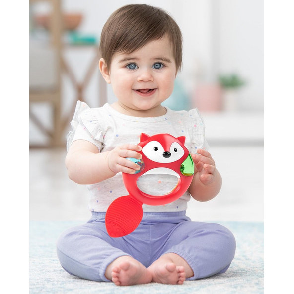 SKIP HOP Hrkálka s hryzačkou Explore & More Líška 3m+