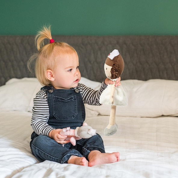 BABYONO Bábika plyšová sestrička Grace 32 cm 3m+