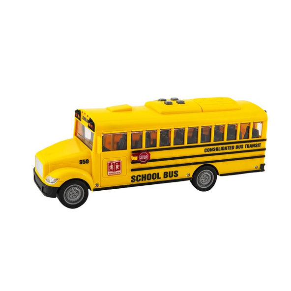 TEDDIES Autobus školský 27cm na zotrvačník